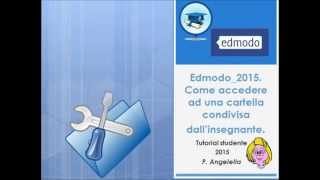 Edmodo_2015: come accedere alla cartella condivisa da un insegnante.