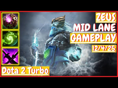 Zeus 12/4/25 [MID LANE] [Gameplay DOTA 2 Turbo] 7.32