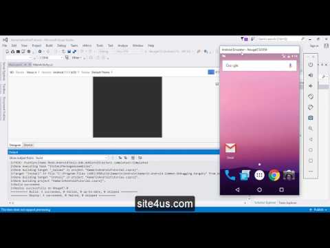 Xamarin android tutorial 1 using VS 2015