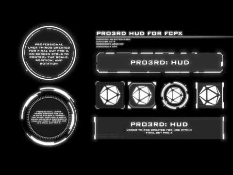 Pixel Film Studios - Pro3rd HUD - HUD Lower Thirds - Final Cut Pro X FCPX
