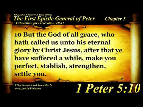 1 Peter Chapter 5 - Bible Book #60 - The Holy Bible KJV Read Along Audio/Video/Text