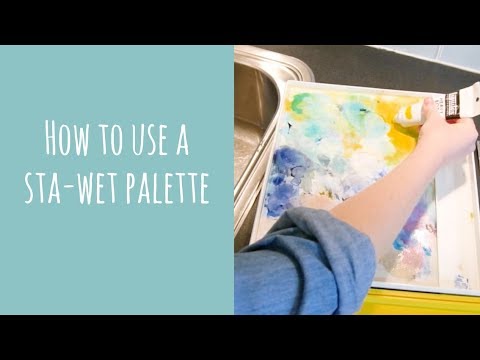 So verwenden Sie eine Masterson Sta-Wet-Palette für Acrylfarbe