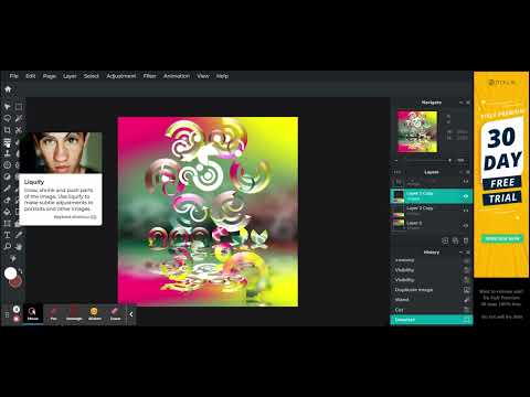 A Circular Psyche Art3 PhotoEditor : PixlrE FreeImageEditingTool