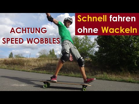 Schnell bergab LONGBOARD fahren ohne WACKELN: Richtig stehen gegen SPEED WOBBLES | Anfänger Tutorial
