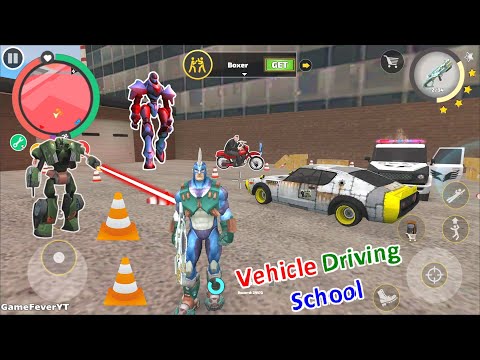 Rope Hero: Vice Town (Vehicle Driving School in ViceTown) Rope Hero Fight in VLC House - Gameplay HD