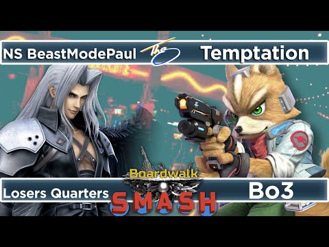 BeastModePaul (Sephiroth) v Temptation (Fox) | Losers Quarter Final - Boardwalk Smash #41 CFL SSBU