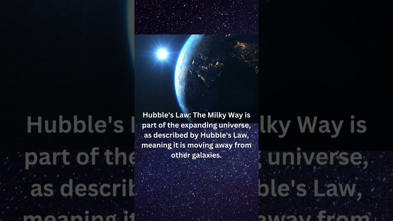 Hubble's Law: The Milky Way is part of the expanding universe, #universe #nasa #astrophysics