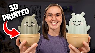 I Designed and 3D Printed the CUTEST Cactus Container!