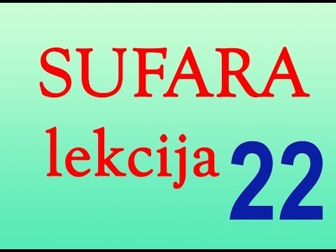Slovo KAF [SUFARA] 22.