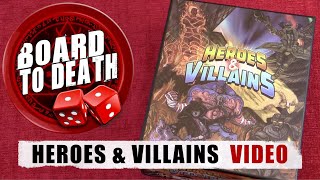 Board to Death TV Heroes & Villains Card Game Review Video
