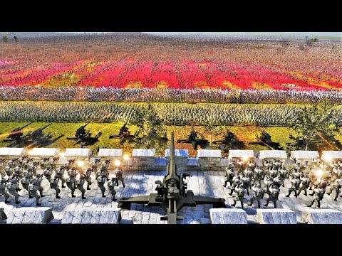 6,000,000 Mongols, Beasts & Zombies Invade MODERN ARMY ARTILLERY Base! - UEBS 2 | BATTLE SIMULATOR 2