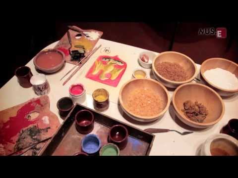 In bottega, la tempera su tavola - In the atelier, the panel painting