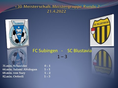 +30 Meisterschaft Meistergruppe FC Subingen - SC Blustavia