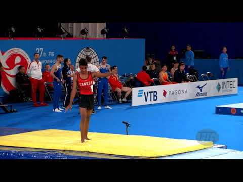 FERNANDES Antonio (CAN) M - 2019 Trampoline Worlds, Tokyo (JPN) - Qualification Tumbling R1