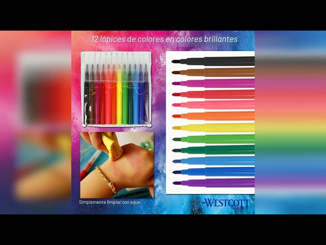Vídeo relacionado con Westcott STORYLINER Rotulador Fino Rojo 10 Unidades | Rotulador fino premium con grosor de trazo de 0,4 mm | Trazo preciso, punta con punta metálica | E-737784 00