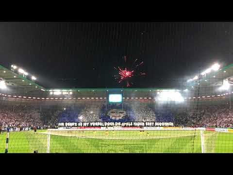 1. FC Magdeburg - Borussia Dortmund 09 - DFB-Pokal 2. Runde - 24.10.2017 - Choreo Block U - HKS