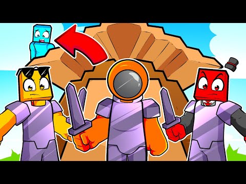 Eu Fugi dos Jogadores mais FORTES do Minecraft