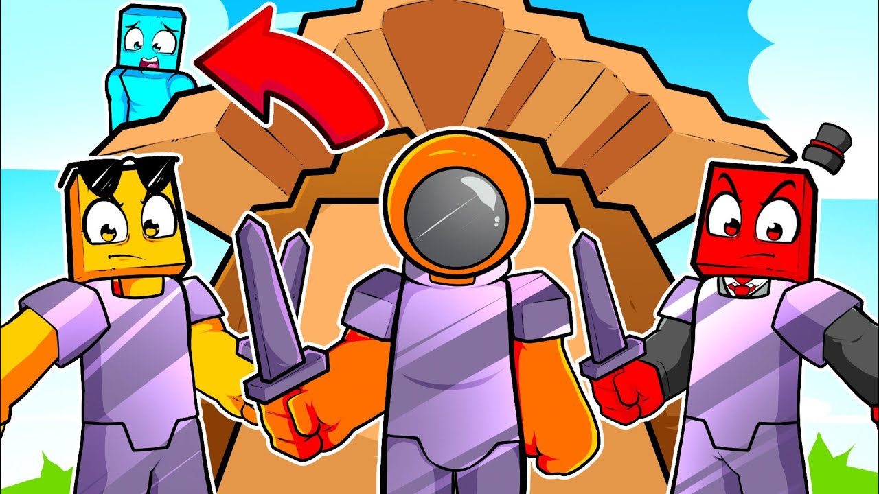 Eu Fugi dos Jogadores mais FORTES do Minecraft