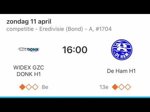 WIDEX GZC Donk H1 - De Ham H1