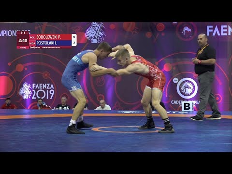 Qual. FS - 60 kg: P. SOBOLEWSKI (POL) v. I. POSTOLAKI (MDA)