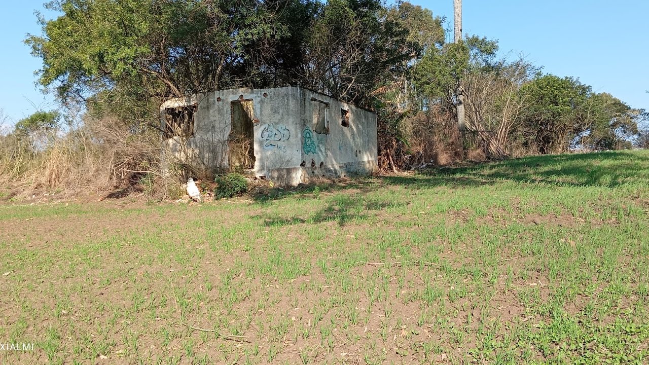 uma casa em ruínas na roça
