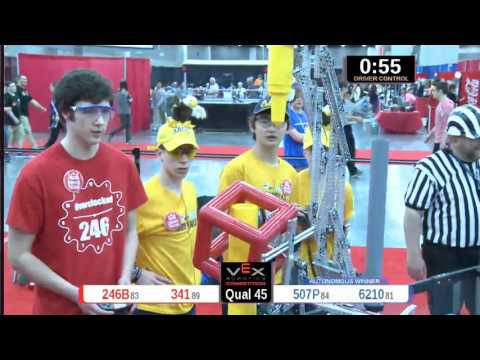 2015 VRC Engr Q45 - 246B 341 vs 507P 6210 - 60 to 46 - VEX Worlds 2015 - Engineering Division