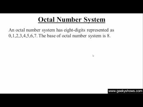 Octal Number System Hindi