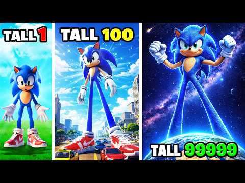 Upgrading to the Tallest SONIC Ever in GTA 5!