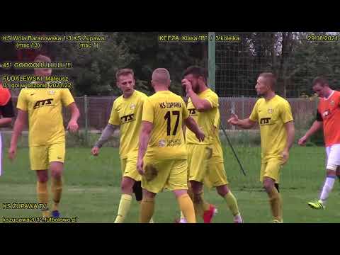 Skrót meczu: KS Wola Baranowska - KS Żupawa (29.08.2021) KEEZA Klasa "B"