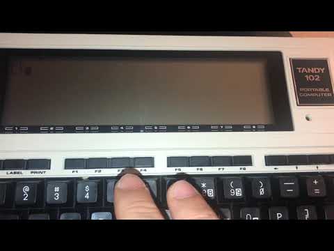 Programming in BASIC on the Tandy M102