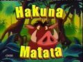 Timon And Pumbaa Promo What Is Hakuna Matata Toon Disney 2004