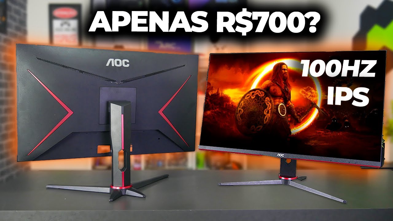 Miniatura da avaliação em vídeo de Monitor Gamer AOC 27B30H3 FHD 100Hz 27" 1ms