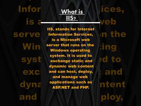 What is IIS (Internet Information Services)  | #website ,#webdevelopment