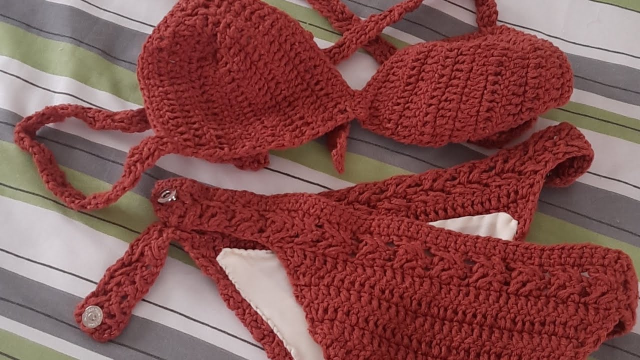 NEM COM CIRURGIA DEIXEI DE FAZER CROCHÊ.  CALCINHA DO BIQUINI PRONTA!!! 👙 LINDÍSSIMA. 🥰🧵✂️🧶🪡👏🏻🤩