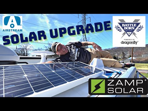 AIRSTREAM SOLAR UPGRADE and LITHIUM BATTLE BORN BATTERY INSTALL