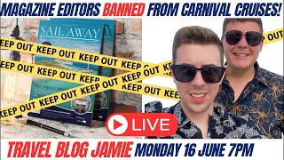Banned! Exclusive Interview LIVE with Dan & Jay from Sail Away Magazine with Travel Blog Jamie