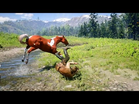 Arthur trying to catch a horse but... Rdr2 Gameplay