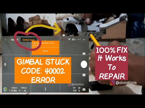 My Experience 100% WORKS! - How To Repair Mavic Mini Gimbal Stuck Code 40002 Error #GimbalStuck