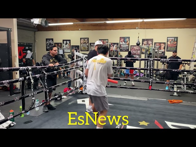 Jimuel Pacquiao trains with Canelo Alvarez