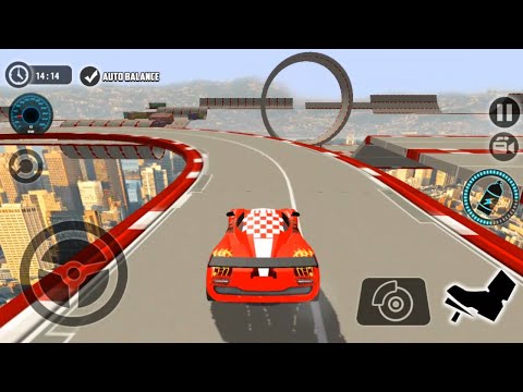 Impossible Car Tracks 3D - Red Sport Car Driving Stunts Simulator New Update - Android Gameplay Car