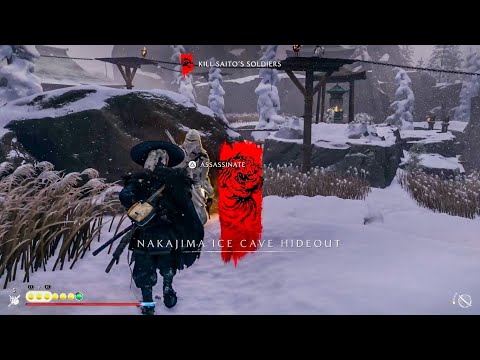 Nakajima Ice Cave Hideout | Fox | Puzzle | Find the Altar of Reflection | Ghost of Yōtei