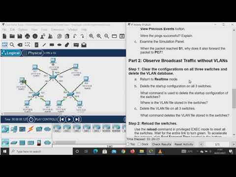 3.2.8 | Investigate a Vlan Implementation | Packet Tracer