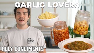 4 Essential Garlic Condiments You Should Have at Home - (Confit, Butter, Chili Garlic and Chutney)