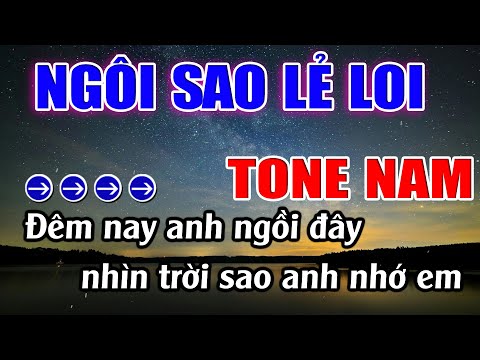 Ngôi Sao Lẻ Loi Karaoke Tone Nam ( Cm ) Karaoke Lâm Beat - Beat Mới
