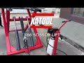KATOOL Mid Rise Scissor Lift 48 Lifting Height AK X66 Operation Video NEW