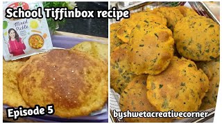 10Minutes School Tiffin Box Recipe 05 10 Minutes Ready Missi Masala Puri Perfect School Tiffin fo...
