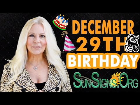 ♑️ Born On December 29th - Happy Birthday - Today's Zodiac Horoscope Personality - SunSigns.Org