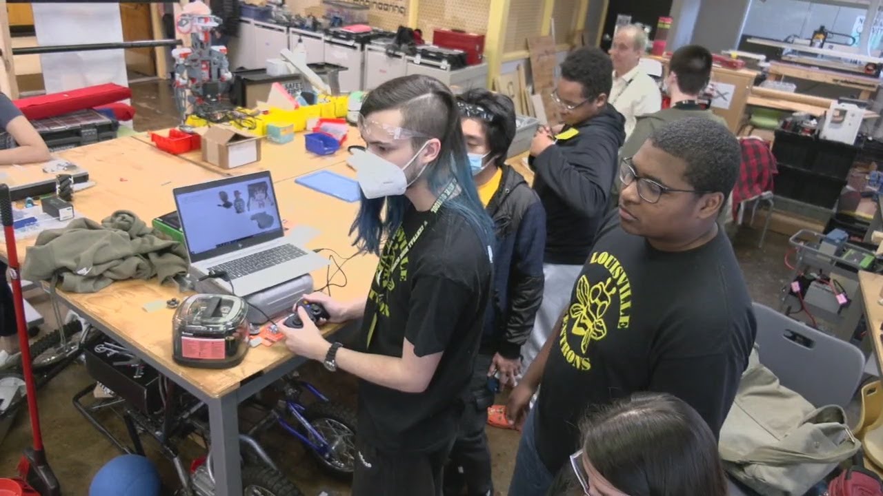 Central HS students building robots for national competition