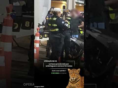 Lei Seca prende dois por embriaguez e remove 54 motos