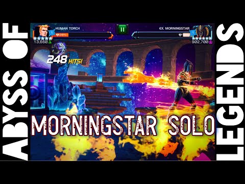 Abyss of Legends Morningstar Solo with Human Torch - 5.8 Million Damage in 1 Fight